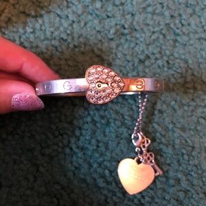 Lock and key bracelet
